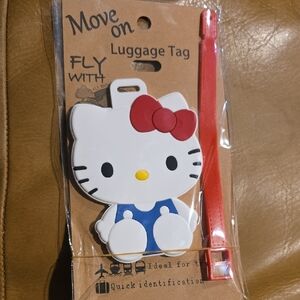 Hello Kitty Luggage Tag - Red and White